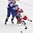 PLYMOUTH, MICHIGAN - April 3: Czech Republic's Pavlina Horalkova #17 battles Sweden's Fanny Rask #20 for the puck during preliminary round action at the 2017 IIHF Ice Hockey Women's World Championship. (Photo by Minas Panagiotakis/HHOF-IIHF Images)